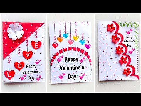 3Easy & Beautiful white paper Handmade Happy Valentine's Day Card making 2026|DIY Love Greeting Card