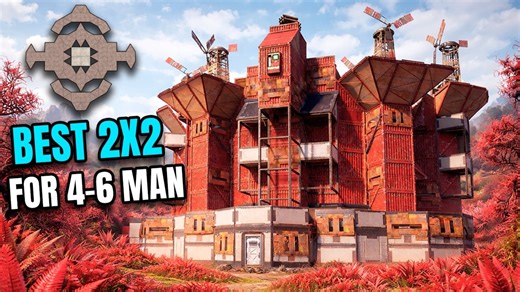 Rust-全新 META 2x2 地面堆叠 / 5 面墙 / 6 个掩体，适合小型团队/建筑设计/