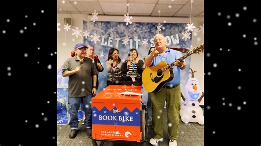 A singing library!? Enjoy Jingle Bells as performed by the Van Nuys Library staff! Happy Holidays! | Van Nuys Branch - Los Angeles Public Library
