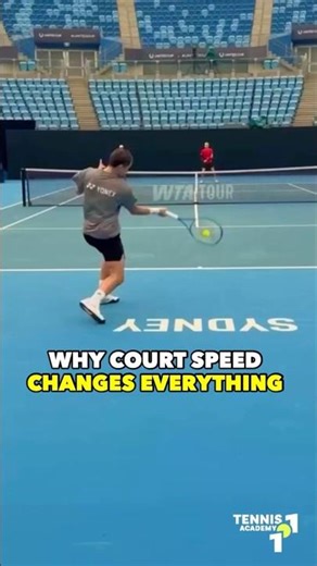 WHY COURT SPEED CHANGES EVERYTHING #tennis #shorts