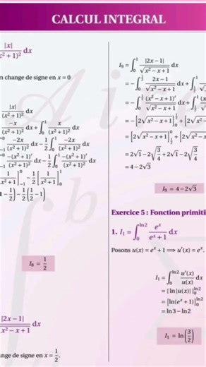 Intégrales : Exercices corrigés pour maîtriser la notion de A à Z 📘🔥
