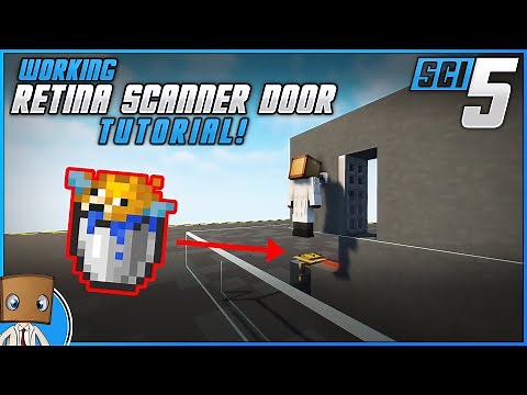 Super simple retina scanner door Tutorial - Sci-5 Minecraft builds