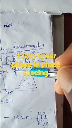 132kv transmission line phase to phase spacing