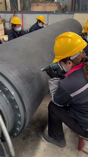 rubber carpet perforation process #shorts