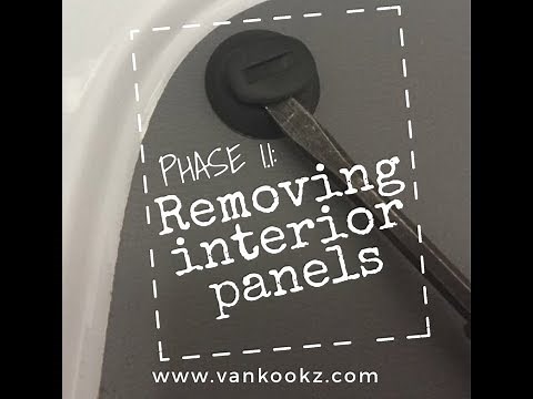 DIY Sprinter Conversion | Phase 1.1 Removing Interior Paneling | How to remove the pins