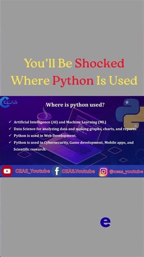 Where Is Python Used? Explained in 1 Minute #shorts