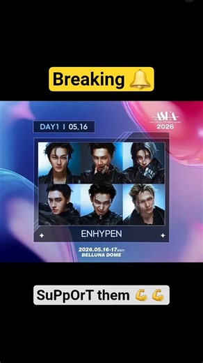 Vote for ENHYPEN for Best Group & Fan Choice Award! 🚀#music #lyrics #song #kpop #heeseung #enhypen