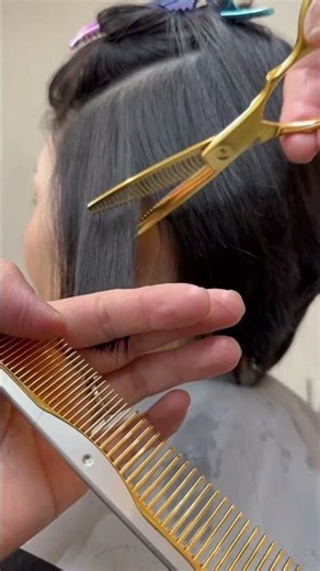 上品な前下がりショートカット/Short Haircut/короткая стрижка #hair #haircut #헤어컷 #단발펌스타일