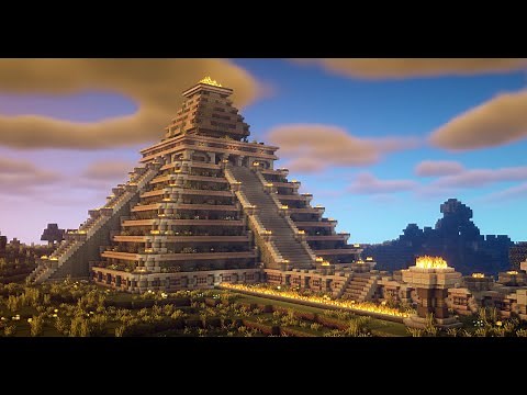 Minecraft Building An Aztec Pyramid Timelapse