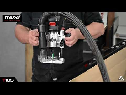 Trend T18S Cordless 1/4" Router Plunge and Trim Base. | Screwfix