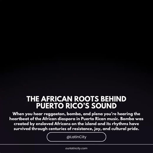 🇵🇷 Puerto Rican music is more than sound — it’s history, identity, and survival. 🖤🥁✨ From bomba and plena to salsa and reggaetón, these genres carry the imprint of the African diaspora on the island. Bomba was created by enslaved Africans in Puerto Rico over four centuries ago — a powerful dialogue between drummer and dancer that became both resistance and release. Plena followed as the periódico cantado — the “sung newspaper” of the people — blending African percussion with storytelling roo