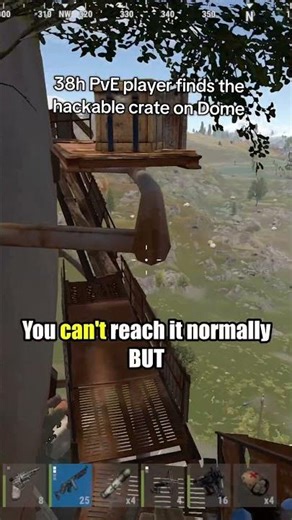 How to open the hackable crate on Dome? #rust #rustconsole #rusttips #wearetribals #rustmeme