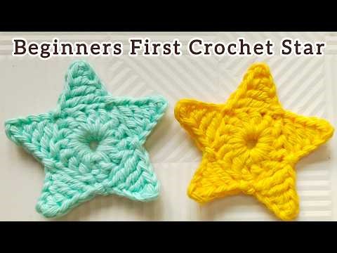 Crochet Star Quick & Easy Beginner Tutorial
