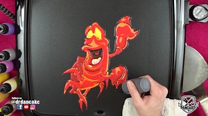 Pancakes are better, Down where it's wetter, Under the Sea! Sebastian Pancake Art from The Little Mermaid Book us for videos and events @ dancakes.com/booking | Dancakes