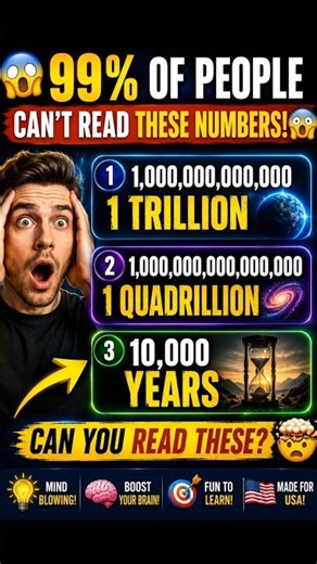 🔥 What Does 1 Quadrillion Mean? #mathtricks #1trillion #learninghacks