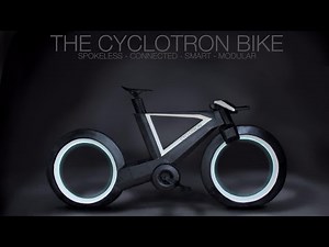 The Cyclotron bike with spokeless wheels