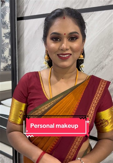 Personal Makeup and Saree Draping Tutorial