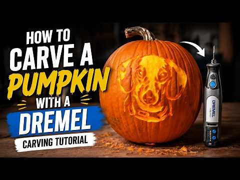How to Carve a Pumpkin with a DREMEL Tool | Carving Tutorial