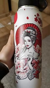 40oz stainless water bottle (cat)