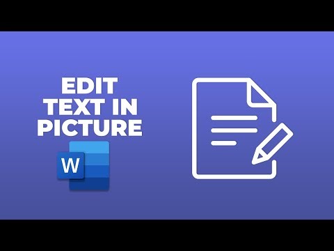 How to edit text in a picture in word