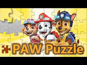 Paw Patrol Puzzle Game | Sky, Marshall & Chase Jigsaw for Kids
