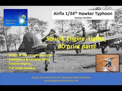 Magic Scale Modeling - Plug and play electronic for 1/24 Hawker Typhoon