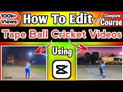 How To Edit Tape Ball Cricket Videos In Cap Cut /Cricket Video Editing Tutorial