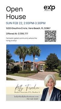 Fantastic gated comm where the living is easy at Vero Beach FL 32967!