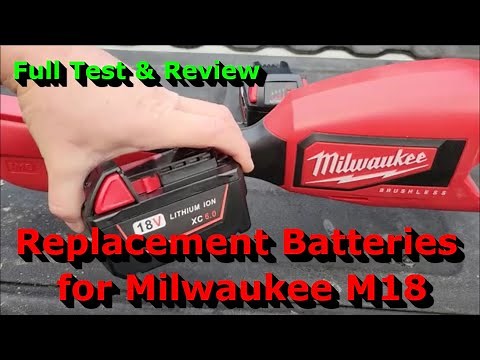 Replacement Batteries for Milwaukee M18 - Full Test & Review