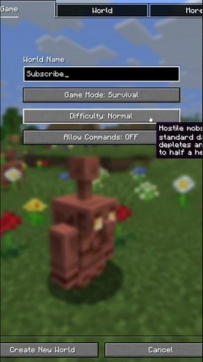 Learning Minecraft | How to create a new Minecraft World!