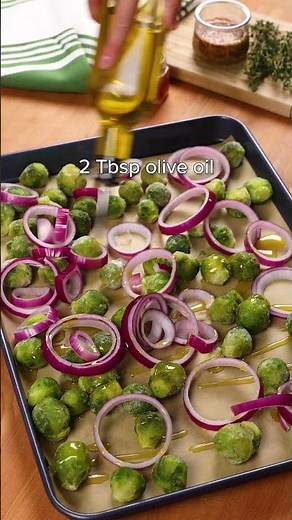 Sheet-Pan Hot Honey Mustard Chicken with Brussels Sprouts