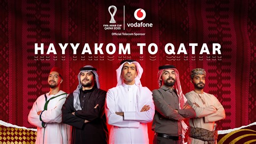 Arab voices fill the stands. Flags, chants, and a shared joy in Qatar. Hayyakom to the Arab Cup. Hayyakom among the Arab crowd with Vodafone Qatar. Discover more: https://www.vodafone.qa/FIFA-Arabcup25 #VodafoneQatar #FIFArabcup أصوات العرب تملأ المدرجات. أعلام، هتافات، وفرحة تجمعنا في قطر. حياكم في كأس العرب. حياكم بين جمهور العرب مع فودافون قطر. لمعرفة المزيد: https://www.vodafone.qa/ar/FIFA-ArabCup25 #فودافون_قطر #كأس_العرب | Vodafone Qatar