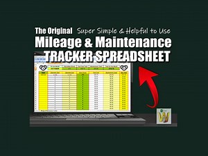 The Mileage & Maintenance Tracker Excel Spreadsheet | Expense Log | Vehicle Tracking Calculator - Etsy Canada