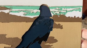 GCODE & SVG - art corbeau - fichiers numériques pour découpe laser/cricut - corbeau au bord de la mer - Etsy France