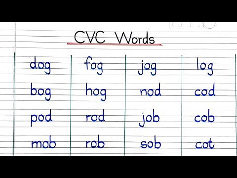 CVC Words| Letter o | Consonant Vowel Consonant| Three Letter Words|