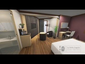Aménagement d'une chambre d'hôtel