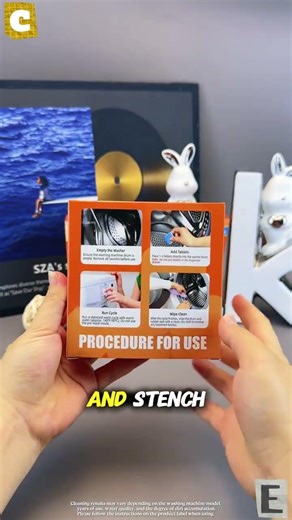 EcoPure Lab washing machine cleaner Descaler Deep Cleaning Tablets. Septic Safe Eco-Friendly