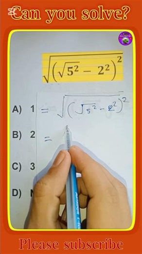 Test You Skills with this problem! #squareroot #learnmath #maths