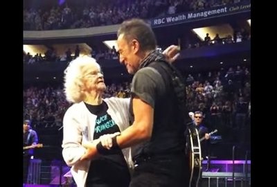 WATCH: Bruce Springsteen calls up 91-year-old woman to be his dance partner