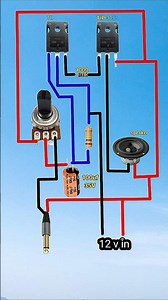 Simple 12V Transistor Amplifier#ElectronicsProject #DIYAmplifier #AudioCircuit
