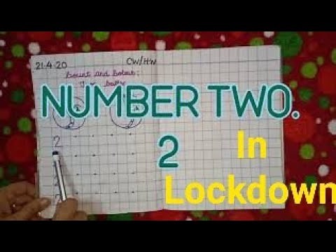 Learn How To Write Number 2 for Kids in easy way! || Preschool Learning || LKG ||Lock Down||Learning