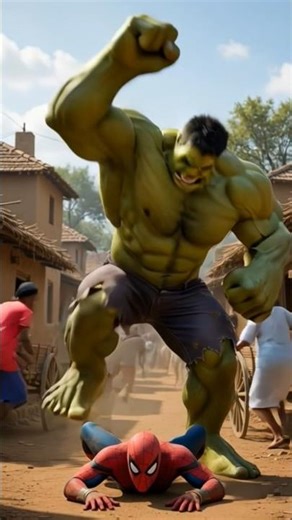 Hulk Vs Spider-Man👿#hulk vs spider man