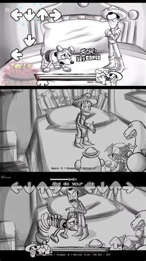 Off The Bed - BF Vs Evil Woody - FNF Toy's Madness Friday Mod #fnf #toystory #shorts