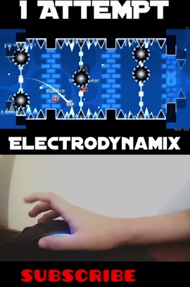 Electrodynamix level completed in one attempt successfully #geometrydash #gdupdate #gd #gaming