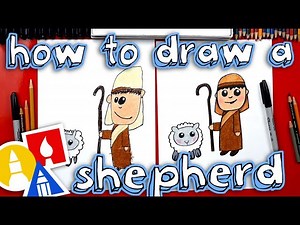 How To Draw A Shepherd - Nativity - Videos For Kids
