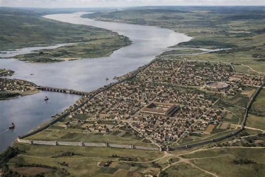 Discover what London looked like in the Roman times. Londonium was the capital of Roman Briton. Possibly derived from a Brittonic name, the city was situated on the River Thames and established around 47AD. The Romans built a wall around the city which became the basis for the ancient city of London lasting over 1600 years. The city served as both a port and a road gateway to other regions. At its height an estimated 60,000 people lived here. Once the Romans left Britain, the city was ultimately