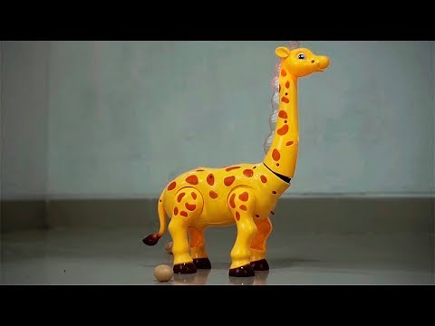 Walking animal toy giraffe egg and sound | giraffe zoo animal for kids