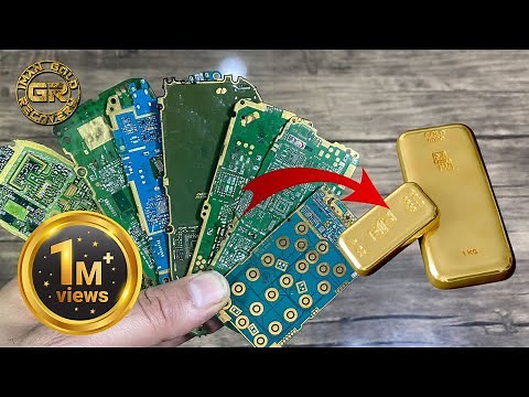 Gold Recovery From Mobile Phone Circuit Boards | Recover Gold From Mobile Phone Circuits