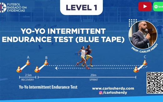 YOYO 测试 - 间歇跑 Level 01 (20m 2.5m) - Yo Yo intermittent endurance test Level 01