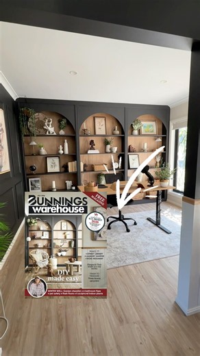 DIY Built In Bookcase With Arches 🤗 #diy #homeimprovement